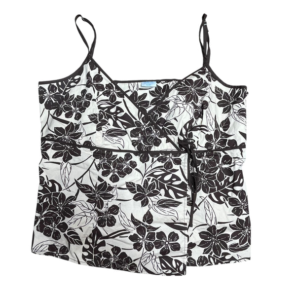 Brown Wrap Cami Top