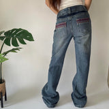 Y2K Baggy Flare Denim Jeans