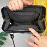 Black Vintage Boxy Handbag