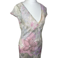 Pastel Floral Mesh Maxi Dress