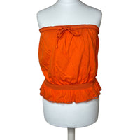 Y2K Orange Bandeau Top