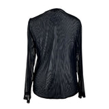 Y2K Embellished Mesh Long Sleeve Top