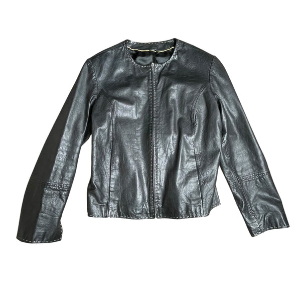 Vintage Black Leather Jacket