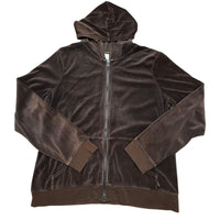 Y2K Old Navy Brown Velour Zip Up