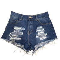 Denim Distressed Shorts