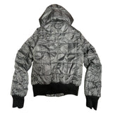 RARE Y2K FISHBONE PUFFER JACKET