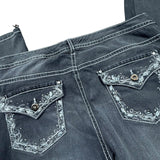 Y2K Embroidered Jeans