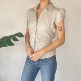 Y2K Button Up Short Sleeve Shirt