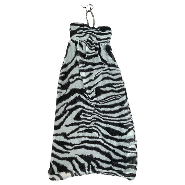 Zebra Mesh Maxi Dress