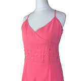 Y2K Layered Pink Beaded Dress