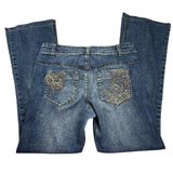 Y2K Embroidered Flared Jeans
