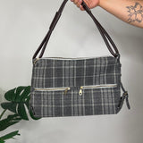 Plaid Earth Squared Handbag