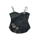 Vintage Black Corset Cami