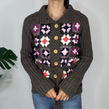 Y2K Flower Knitted Jumper