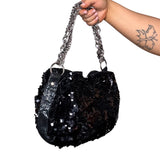 Black Sequin Bag
