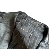 Vintage Leather Blazer Jacket