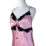 Vintage Pink Satin Slip Dress