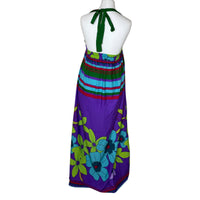 Colourful Halter Neck Maxi Dress