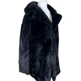 Black Faux Fur Coat
