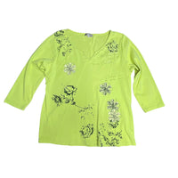 Green Y2K Graphic Top