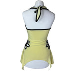 Yellow Y2K Halter Neck Top