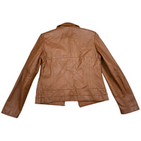 Brown Faux Leather Jacket