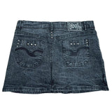 Y2K Black Denim Mini Skirt