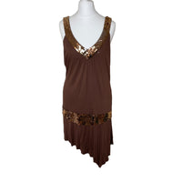 Y2K Brown Sequin Dress