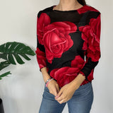 Rose Mesh Vintage Top