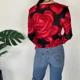 Rose Mesh Vintage Top