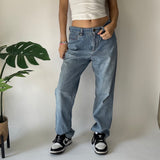 Y2K Embroidered Denim Jeans