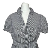 Y2K Pinstripe Fitted Shirt