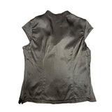 Y2K Brown Satin Top