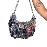 Silver Sequin Bag