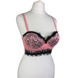 Y2K Deadstock Pink Lace Bra