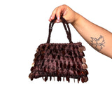 Brown Sequin Mini Bag