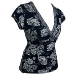 Floral Print Tie Back Top