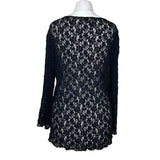 Black Lace Beaded Top