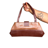 Brown Faux Leather Bag