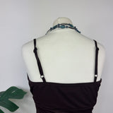 Blue Beaded Y2K Necklace