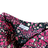 Pink Floral Maxi Ruffle Skirt