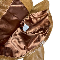 Y2K Tan Leather Jacket