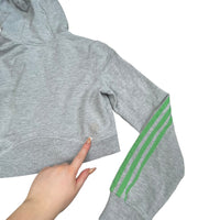 Y2K Adidas Cropped Zip Up Hoodie
