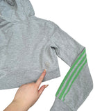 Y2K Adidas Cropped Zip Up Hoodie