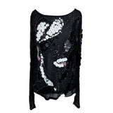 Y2K Sequin Embellished Top
