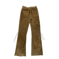 Vintage Leather Tan Trousers