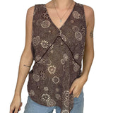 Brown Mesh Vest