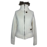 Cream Vintage Knitted Zip Up