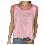 Mickey Mouse Diamante Vest Top