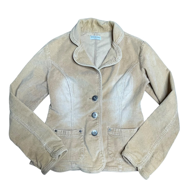 Tan Corduroy Y2K Jacket